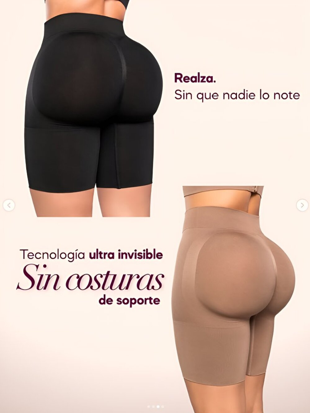 Size S Colombianas Faja Instant BBL Invisible Black Shaper Shorts & Thong Stagmi